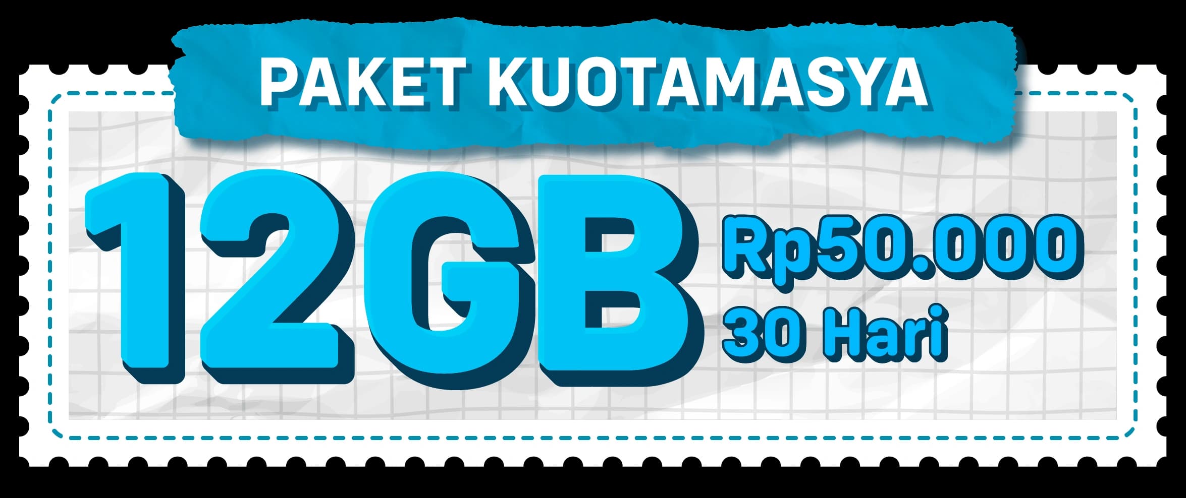 Paket Kuotamasya 12GB Rp50.000