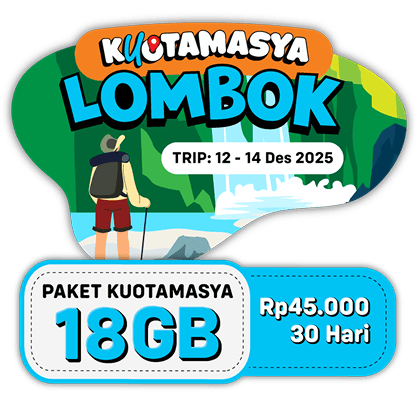 Kuotamasya Lombok 18 GB